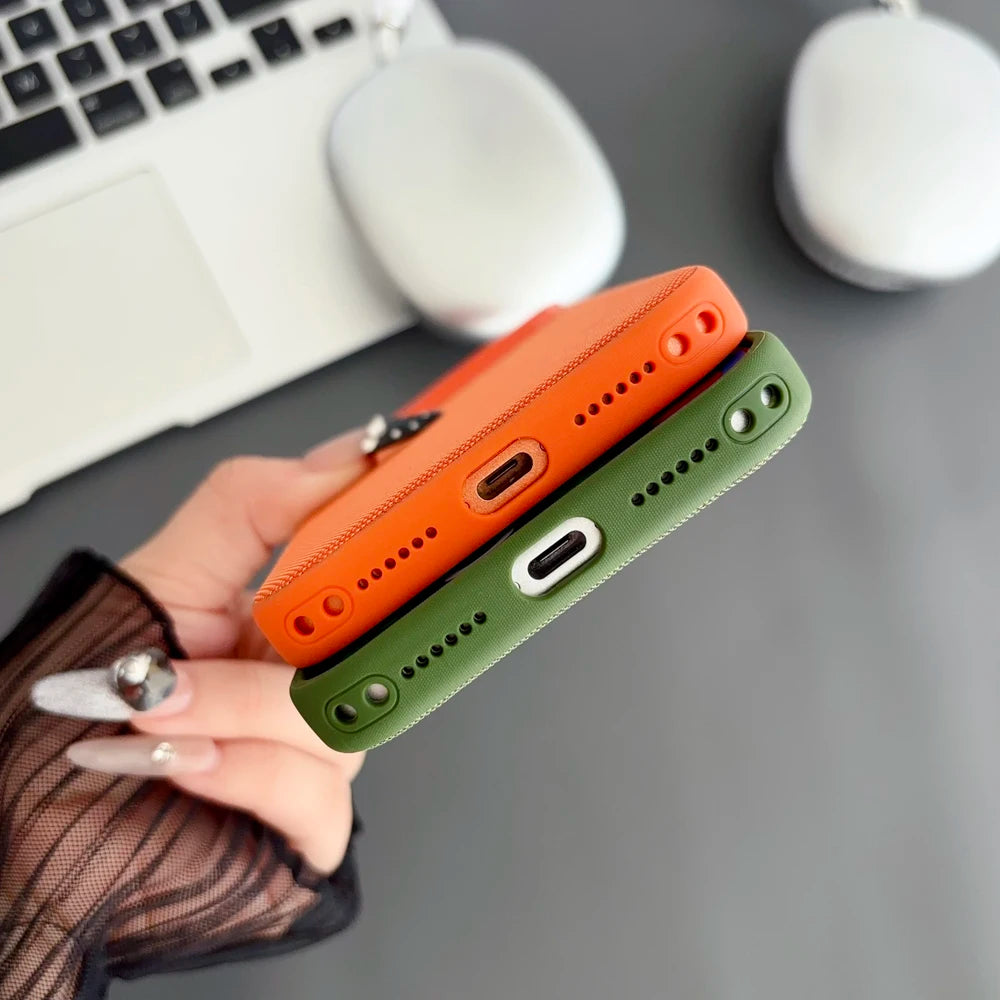 Magnetic Techwoven Case for Iphone 18 17 Pro Max 16 15 14 plus for Magsafe Wireless Charging Technology Woven Shockproof Cover