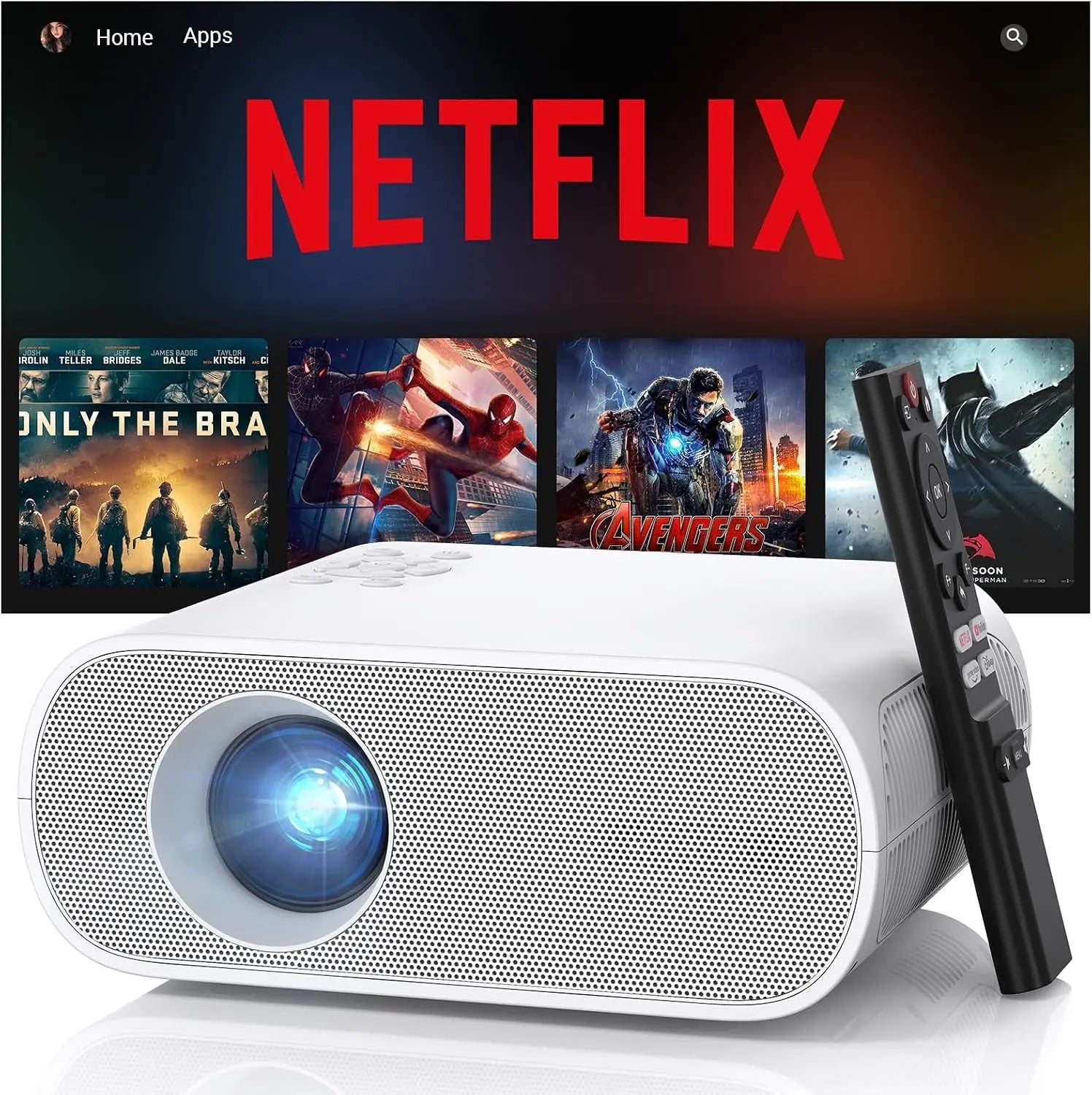 Official Licensed Smart Mini Projector with Wifi and Bluetooth